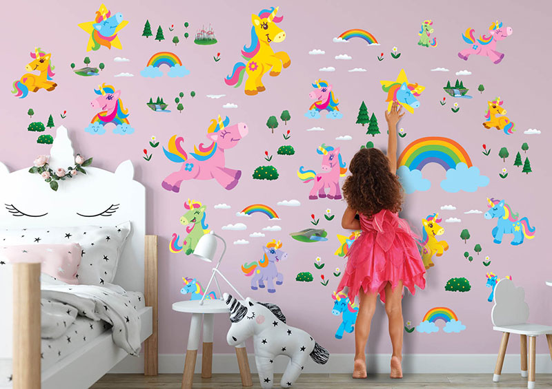 Unicorn Wall Stickers Kids Posters Australia