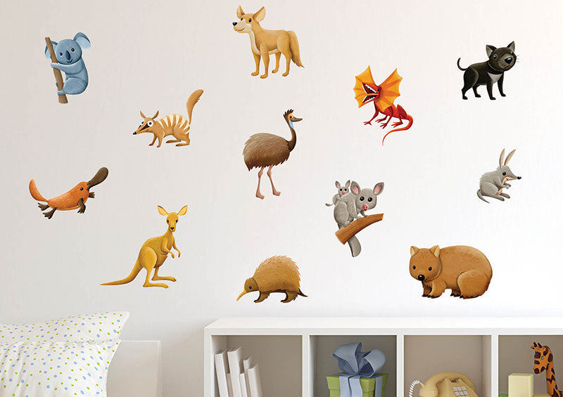 Aussie Animals Wall Stickers