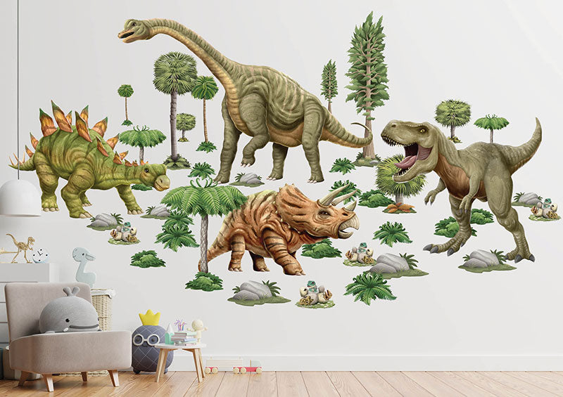 Realistic Dinosaur Wall Stickers