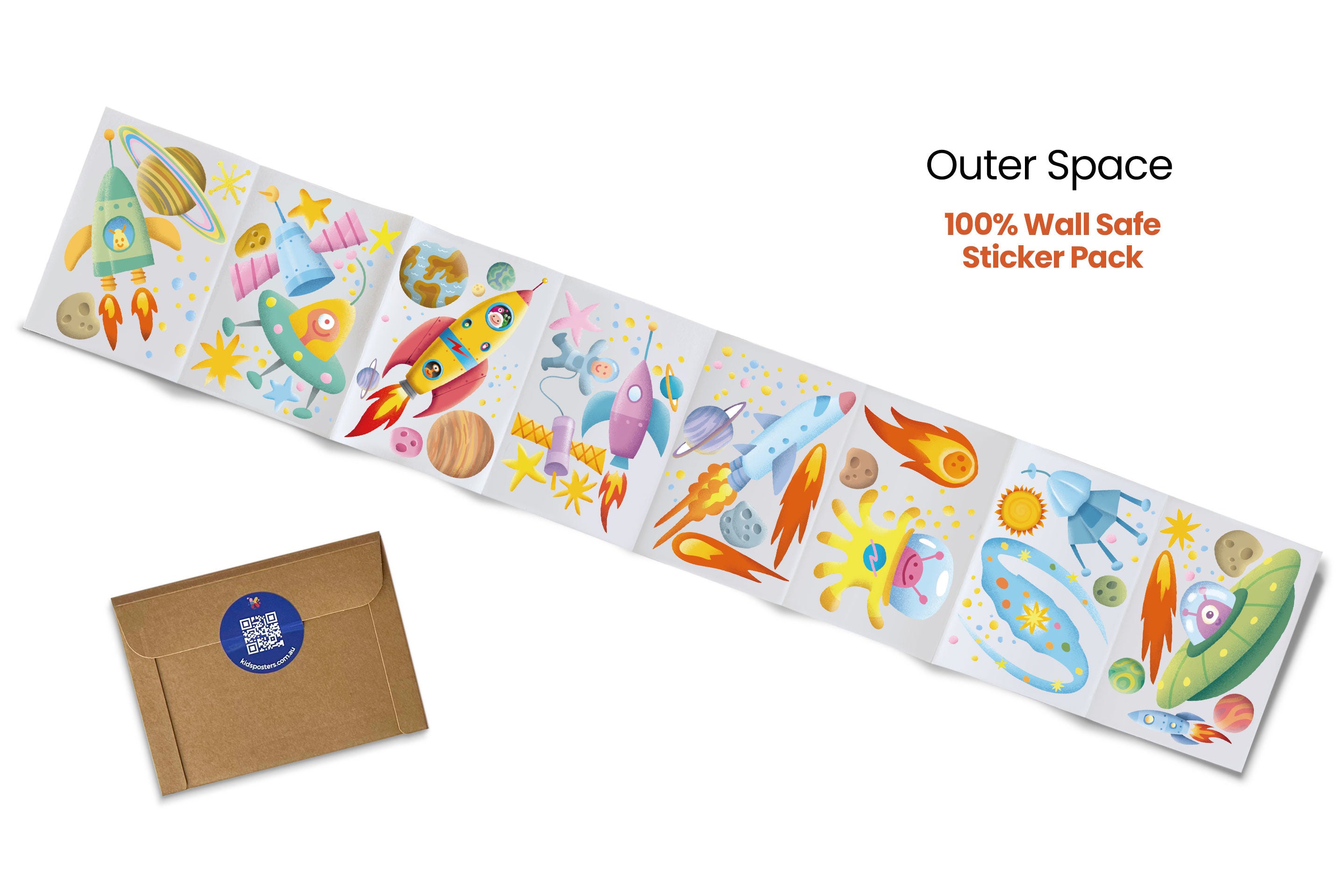 Super Saver Sticker Packs - Space – Kids Posters Australia
