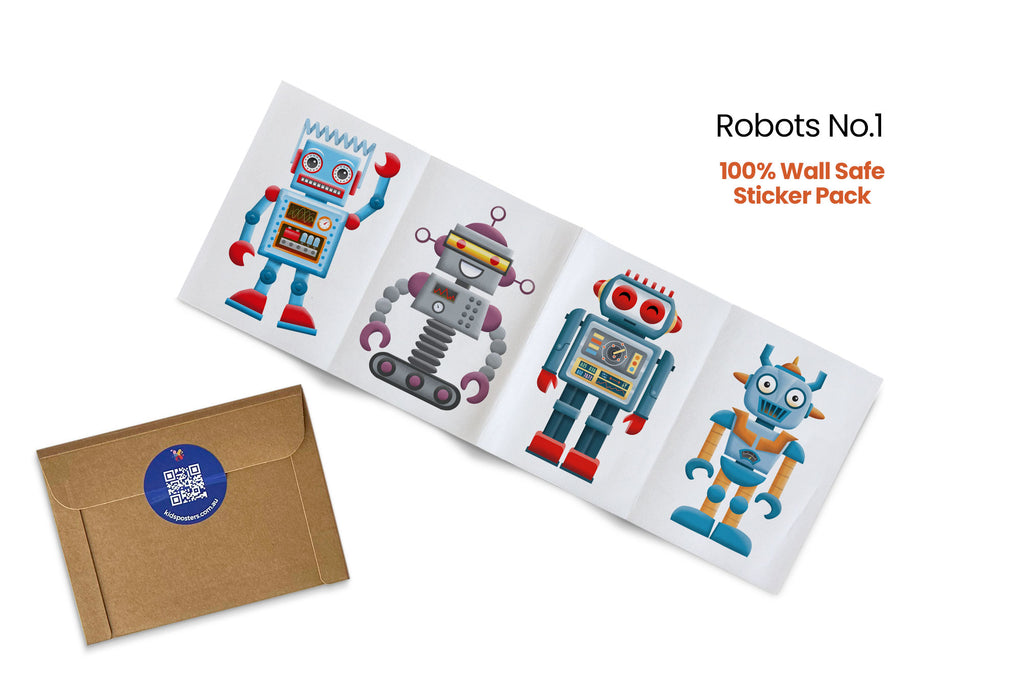 Robot Wall Stickers – Kids Posters Australia