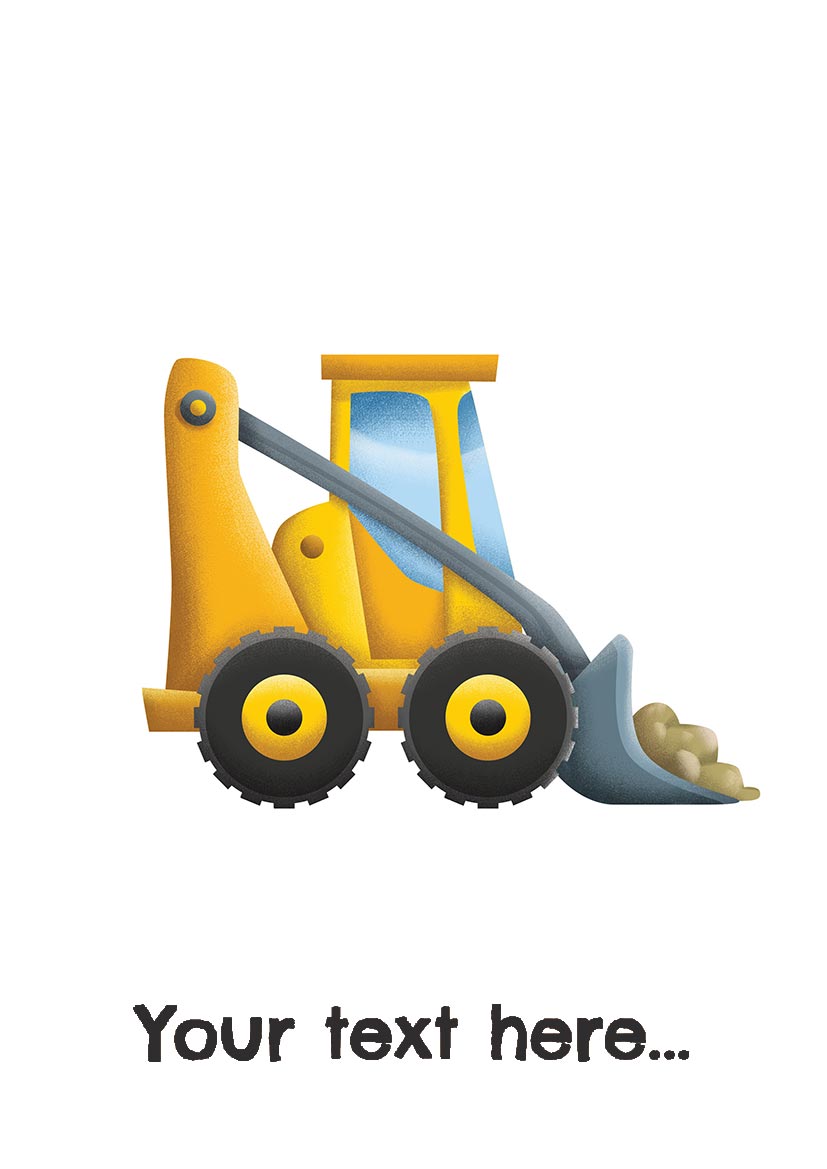 Wheel Loader - Posters for Kids – Kids Posters Australia