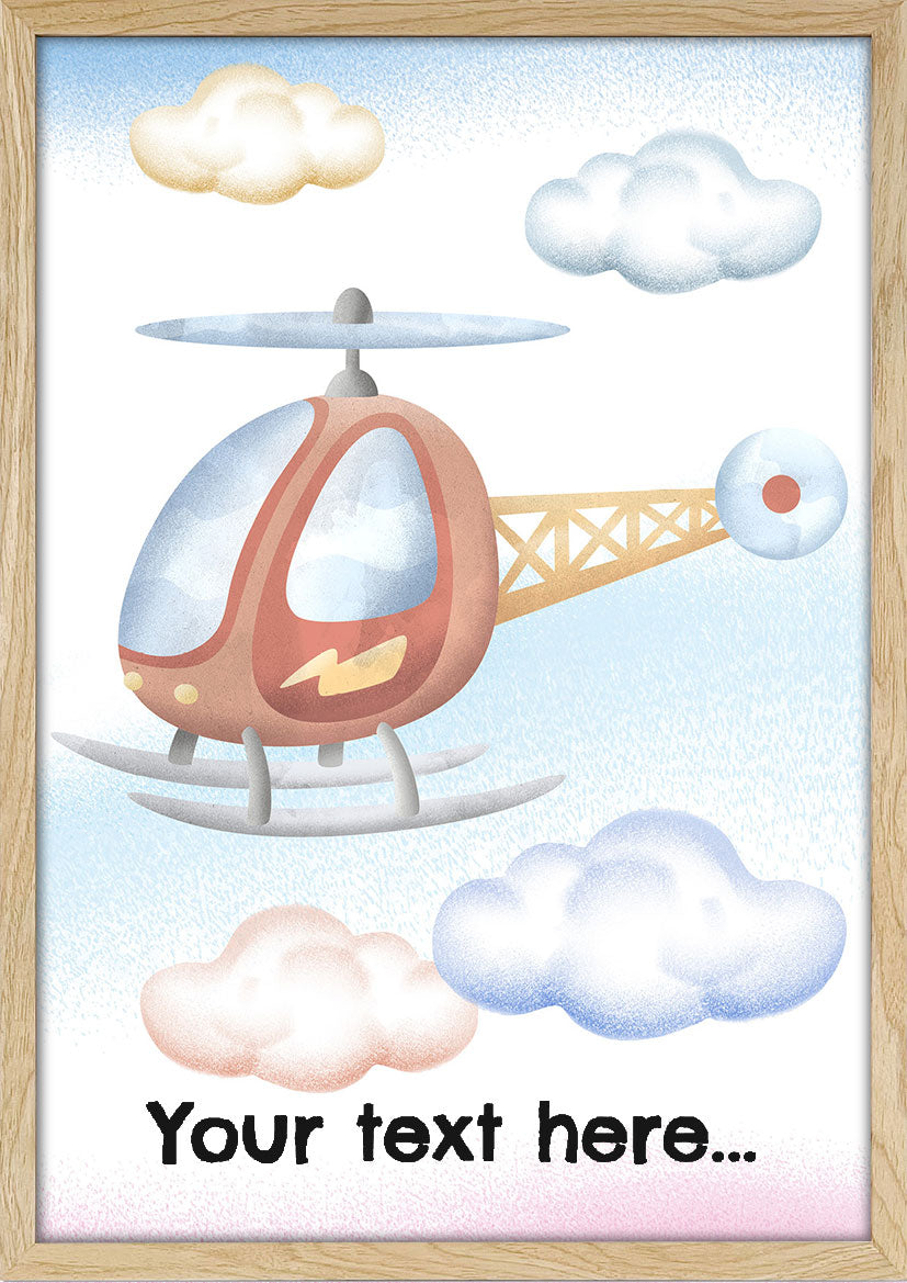 Helicopter - Kids Posters – Kids Posters Australia